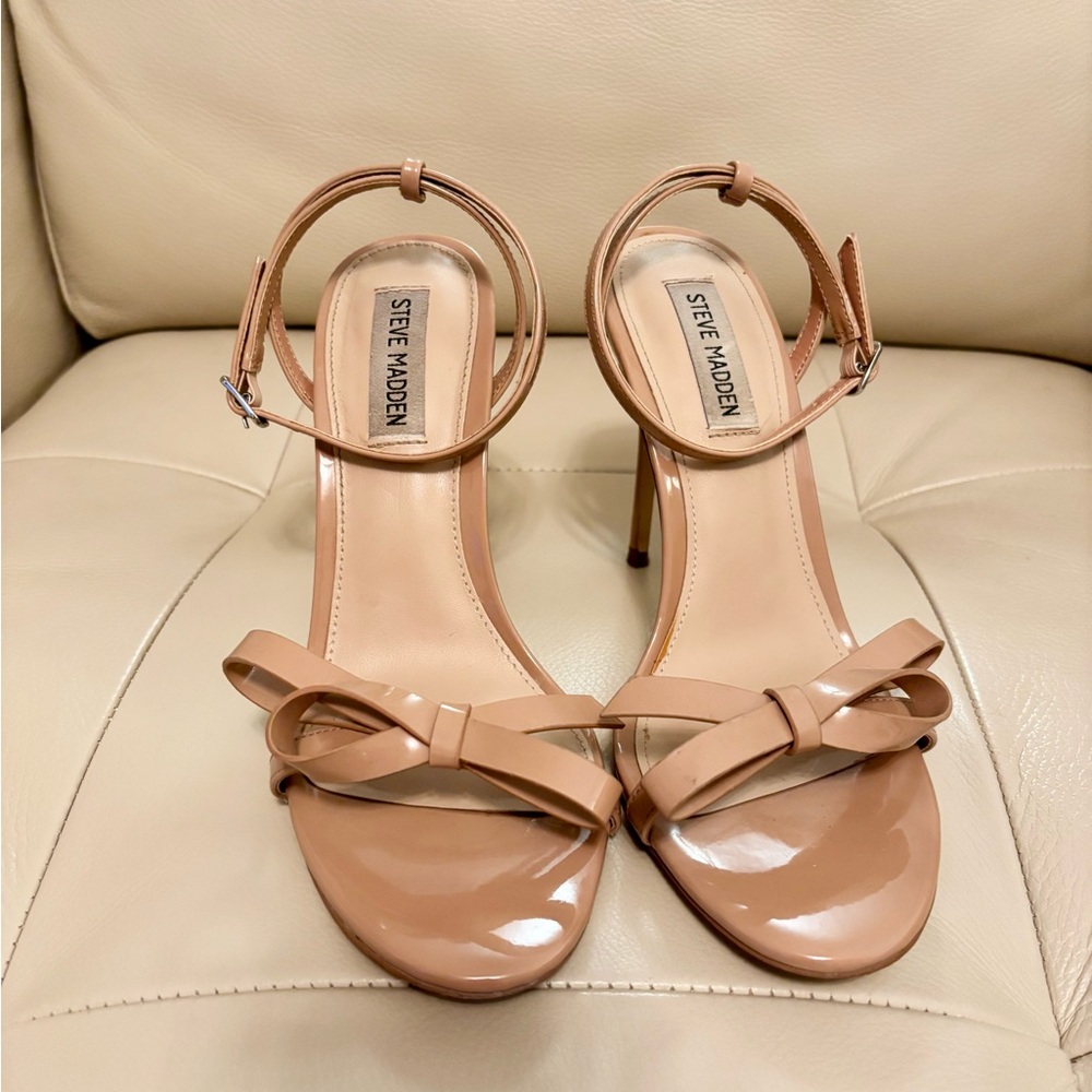 Steve Madden BRADSHAW Ankle Strap Dress Sandals DARK BLUSH 8.5M